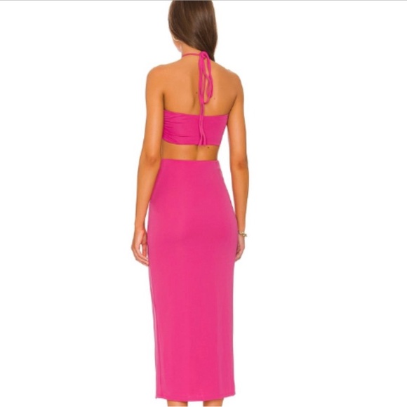 NBD Roksana Midi Dress in Pink Worn once Size Small - Picture 3 of 3